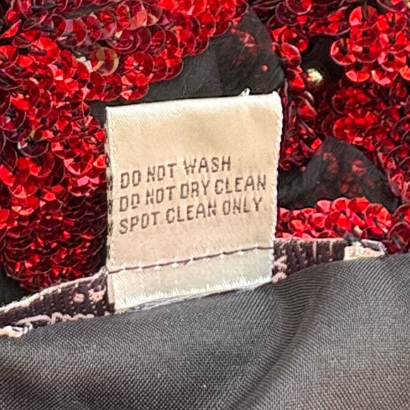 Laurence Kazar Vintage Silk Embellished Sequin Beaded Poinsettia Crop Blazer - L - Picture 10 of 11